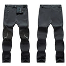 Pantalón térmico con forro de fleece interno, gris oscuro.