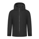 Chaqueta cortavientos deportiva térmica e impermeable para hombre negro