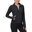 Chaqueta Cortavientos Mujer con protección UPF 50+, bolsillos con cremallera para garantizar la seguridad de los objetos, bolsillo interior, negro.