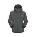 Chaqueta cortavientos impermeable para hombre,
Modelo holgado y de gran tamaño, verde.