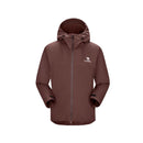 Chaqueta cortavientos impermeable para hombre,
Modelo holgado y de gran tamaño, marrón.