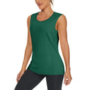Camiseta sin mangas para mujer, con protección UPF 50+.
Ligero, de secado rápido, que absorbe la humedad, transpirable, color verde oscuro