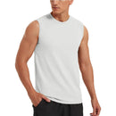 Camiseta sin mangas casual para hombre.
Material de algodón, color blanco