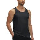 Camiseta sin mangas para hombre con protección solar UPF 50+, color negro