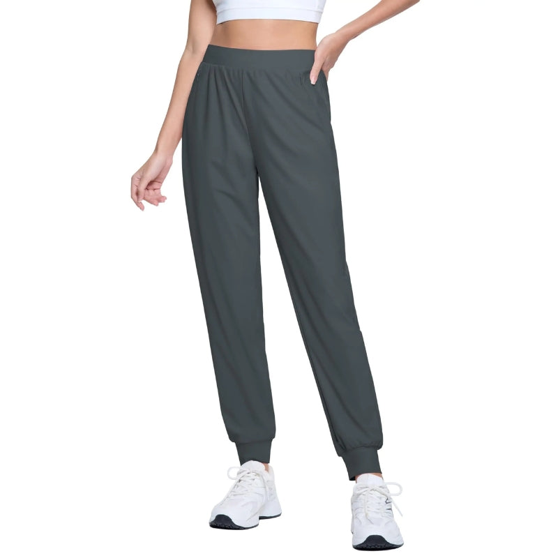 Pantalón deportivo mujer, de secado rápido, ligero y cómodo - cinza