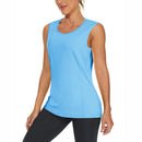 Camiseta sin mangas para mujer, con protección UPF 50+.
Ligero, de secado rápido, que absorbe la humedad, transpirable, color azul claro