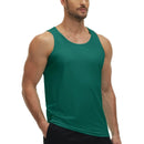 Camiseta sin mangas para hombre con protección solar UPF 50+, color verde