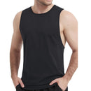 Camiseta de tirantes para hombre, modelo escote redondo.
Material 100% algodón, color negro