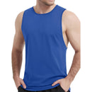 Camiseta de tirantes para hombre, modelo escote redondo.
Material 100% algodón, color azul