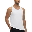 Camiseta sin mangas para hombre con protección solar UPF 50+, color blanco