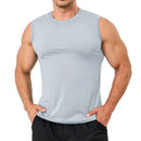 Camiseta sin mangas para hombre con protección solar UPF 50+.
Material de poliéster, gris