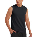 Camiseta sin mangas casual para hombre.
Material de algodón, color negro
