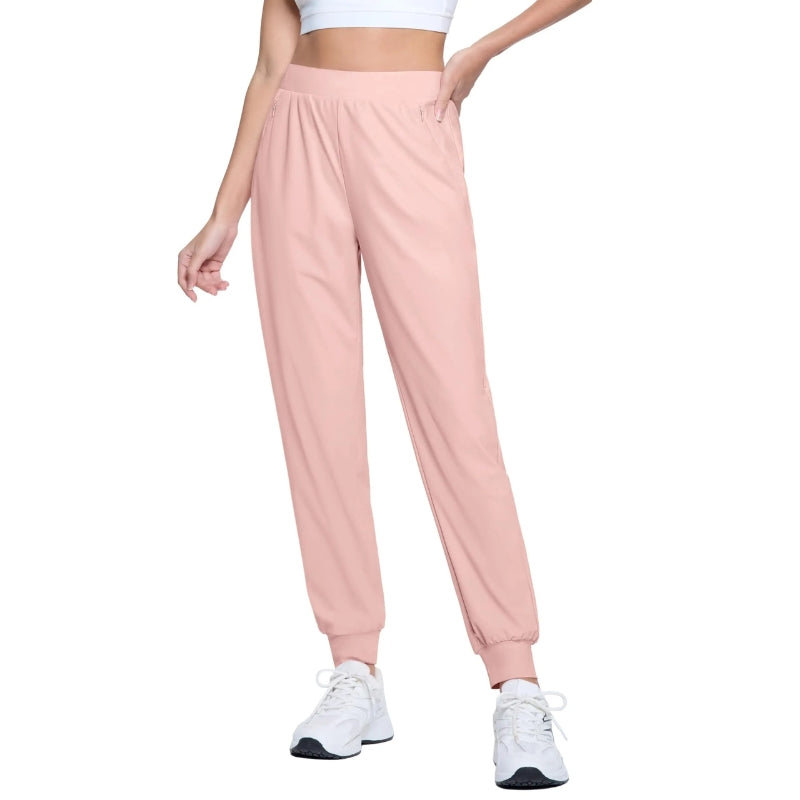 Pantalón deportivo mujer, de secado rápido, ligero y cómodo - rosa