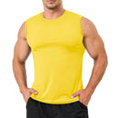 Camiseta sin mangas para hombre con protección solar UPF 50+.
Material de poliéster, amarillo