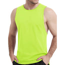Camiseta de tirantes para hombre, modelo escote redondo.
Material 100% algodón, color amarillo