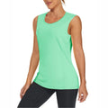 Camiseta sin mangas para mujer, con protección UPF 50+.
Ligero, de secado rápido, que absorbe la humedad, transpirable, color verde