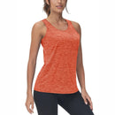 Camiseta sin mangas para mujer, con protección UPF 50+, color naranja