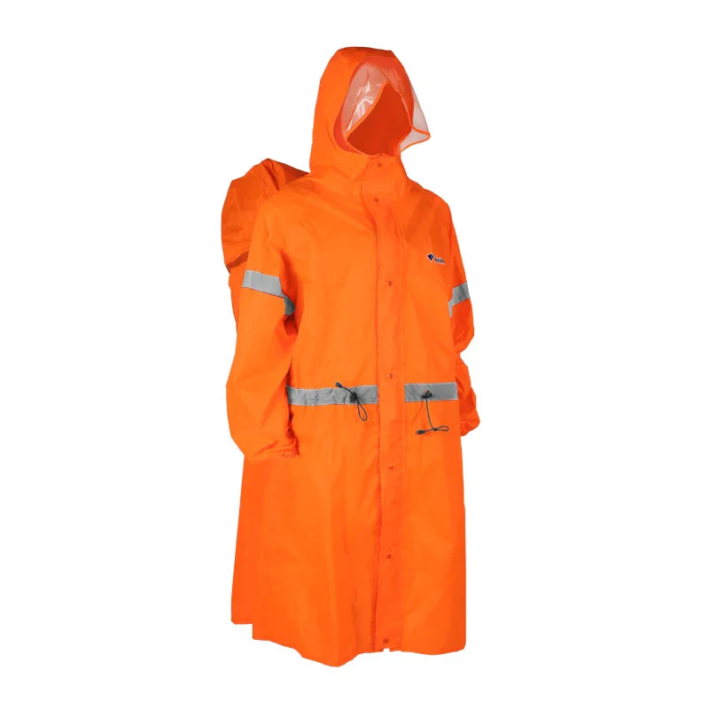 PONCHO IMPERMEABLE CON CAPUCHA Y ESPACIO PARA MOCHILA