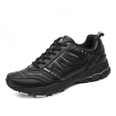 Zapatillas de senderismo y trail running para hombre con puntera anticolisión y suela antideslizante en color negro