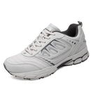 Zapatillas de senderismo y trail running para hombre con puntera anticolisión y suela antideslizante en color gris