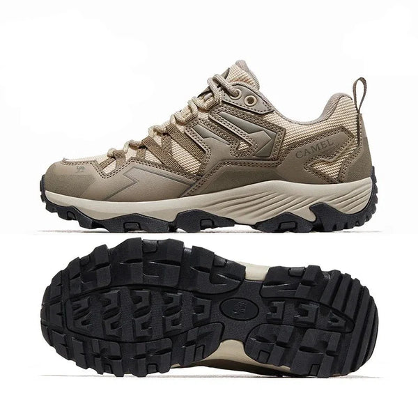 Zapatillas de andar con suela antideslizante y puntera anticolisión en color marrón