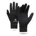 Guantes de pantalla táctil para mujer, transpirables y antideslizantes Guantes forrados de terciopelo, color negro