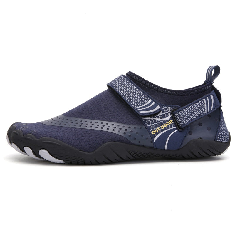 Zapatilla con elastico, suave, ligero, transpirable, antideslizante;
Material superior: tejido elástico, color azul