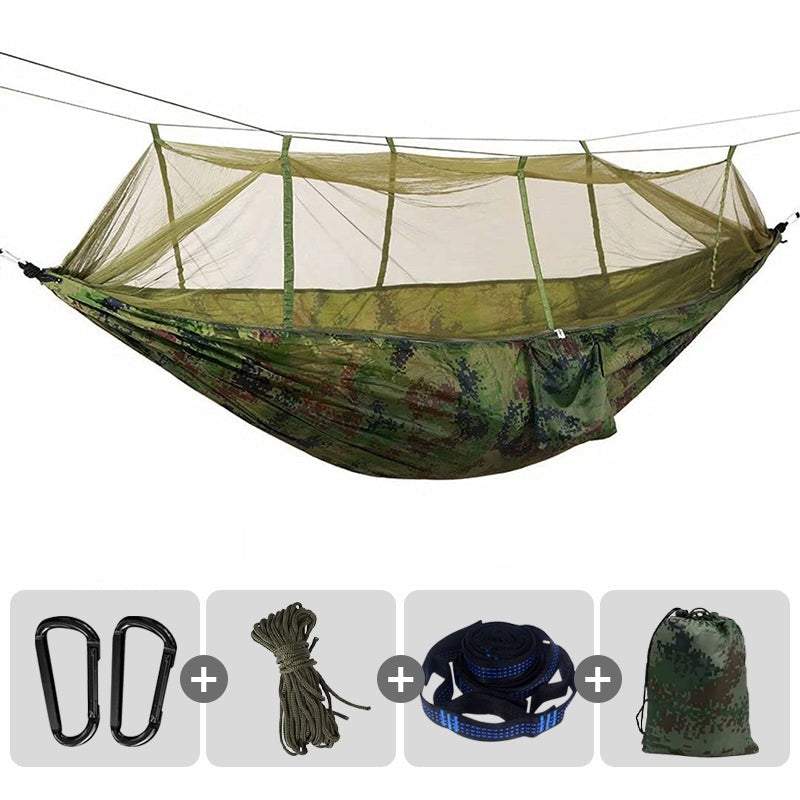 Hamaca columpio para 2 personas con mosquitera