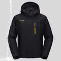 Chaqueta cortavientos deportiva, ligera, impermeable y forrada para hombre negro