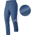 Pantalón de chándal masculino con forro de lana, resistente al agua y al viento, azul.