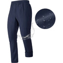 Pantalón de chándal masculino con forro de lana, resistente al agua y al viento, azul marino.