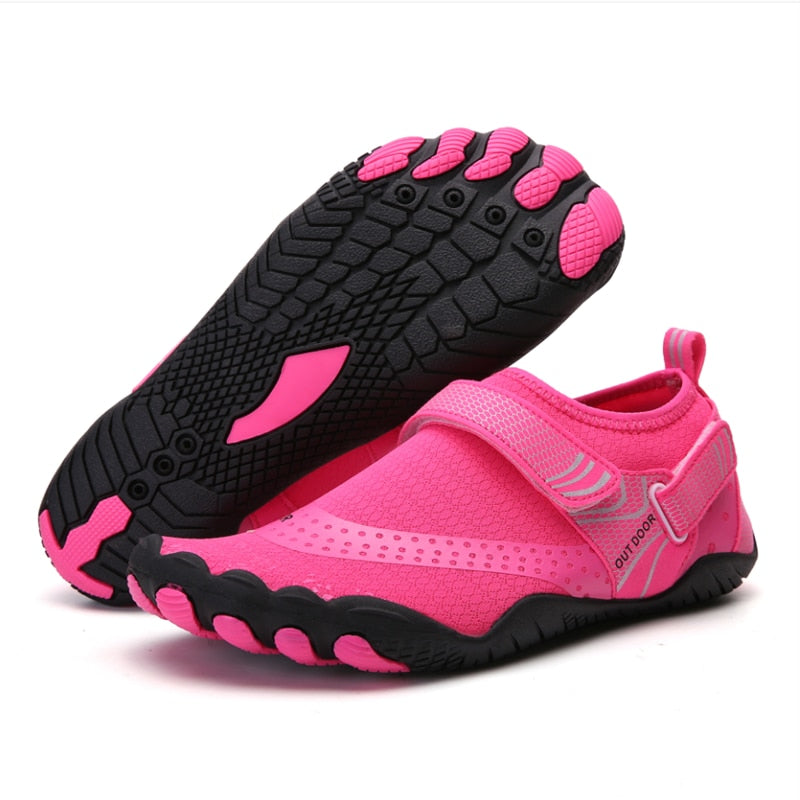 Zapatilla con elastico, suave, ligero, transpirable, antideslizante;
Material superior: tejido elástico, color osa