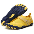 Zapatilla con elastico, suave, ligero, transpirable, antideslizante;
Material superior: tejido elástico, color amarillo
