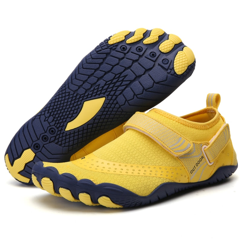 Zapatilla con elastico, suave, ligero, transpirable, antideslizante;
Material superior: tejido elástico, color amarillo
