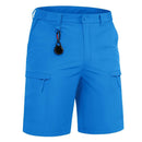 Pantalones cortos cómodos y ligeros para hombre. Fabricado en nailon y resistente al agua. Un producto cómodo y ligero azul