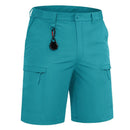 Pantalones cortos cómodos y ligeros para hombre. Fabricado en nailon y resistente al agua. Un producto cómodo y ligero Azul Lago