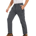 Pantalón masculino con elástico en los laterales de la cintura,
duradero, resistente al viento y al agua, gris.