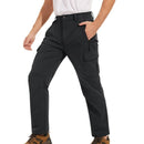 Pantalón masculino con elástico en los laterales de la cintura,
duradero, resistente al viento y al agua, negro.