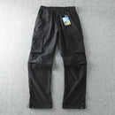 Pantalón bermuda masculino de secado rápido, negra.
