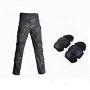Pantalón masculino reforzado con rodilleras.
Cuenta con 10 bolsillos.
Impermeable y resistente al viento. Camuflaje negro.