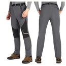 Pantalón térmico con forro de fleece interno, gris claro.