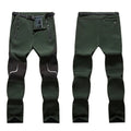 Pantalón térmico con forro de fleece interno, verde.
