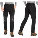 Pantalón térmico con forro de fleece interno, negro.
