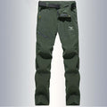 Pantalón masculino transpirable y de secado rápido, verde.