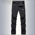 Pantalón masculino transpirable y de secado rápido, negro.
