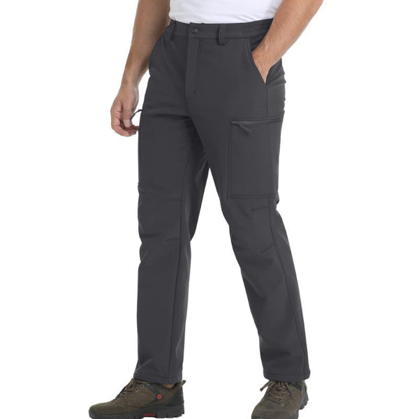 Pantalón masculino térmico, negro.