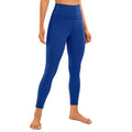 Legging femenina de cintura alta con elasticidad en 4 direcciones, azul real.