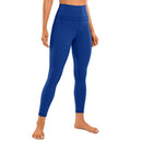 Legging femenina de cintura alta con elasticidad en 4 direcciones, azul real.