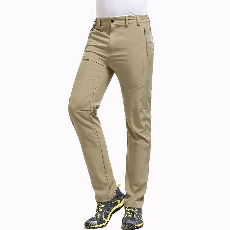 Pantalón masculino con protección UV, caqui.