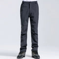 Pantalón masculino térmico, tejido interior con forro de fleece, gris.
